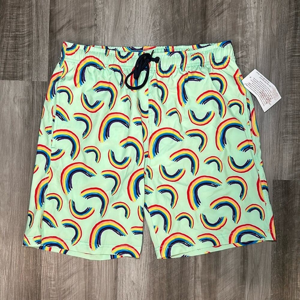 U.S. Surf Club Rainbow Swim Trunks - Medium